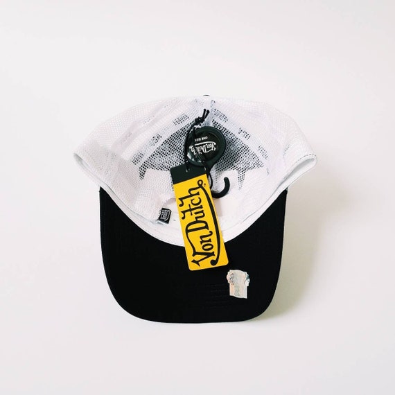 Vintage Black, White and Leopard Von Dutch Cap / Von Dutch