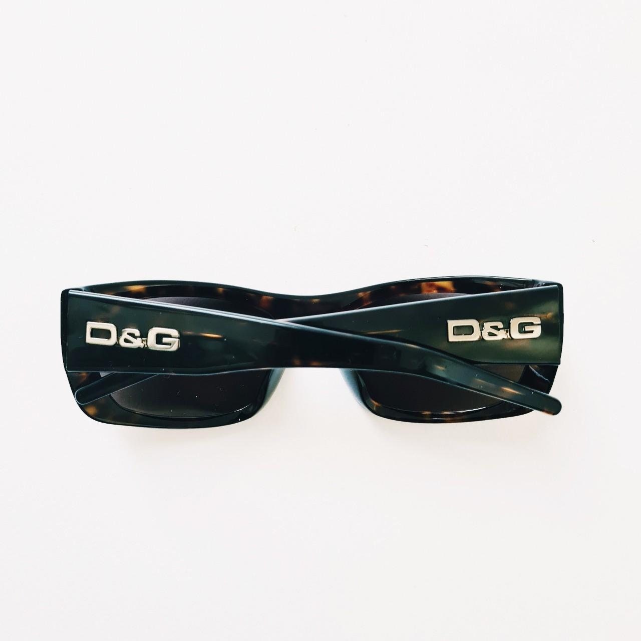 D&G サングラス　ビンテージ　2000年代　Y2K ヴィンテージ 2000 年代 Y2K 正規ユニセックス ブラウン ティンテッド