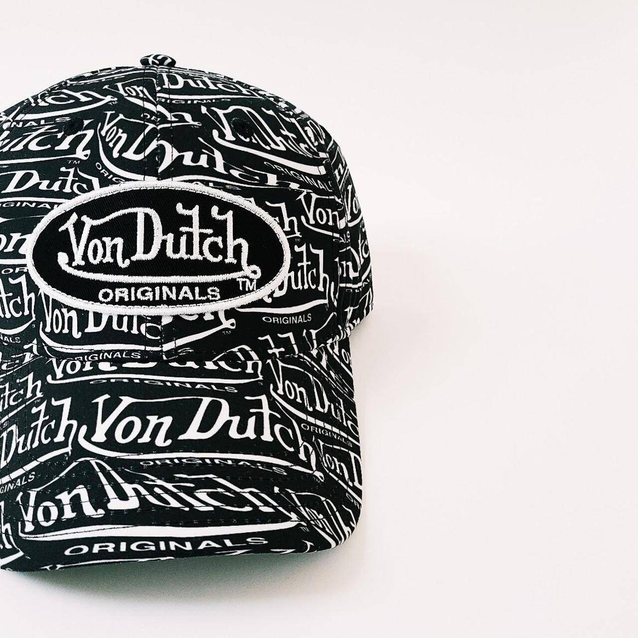 NWT Von Dutch white and black SnapBack trucker hat! Red, Off-White & Black Trucker Hat | Von Dutch main image 3