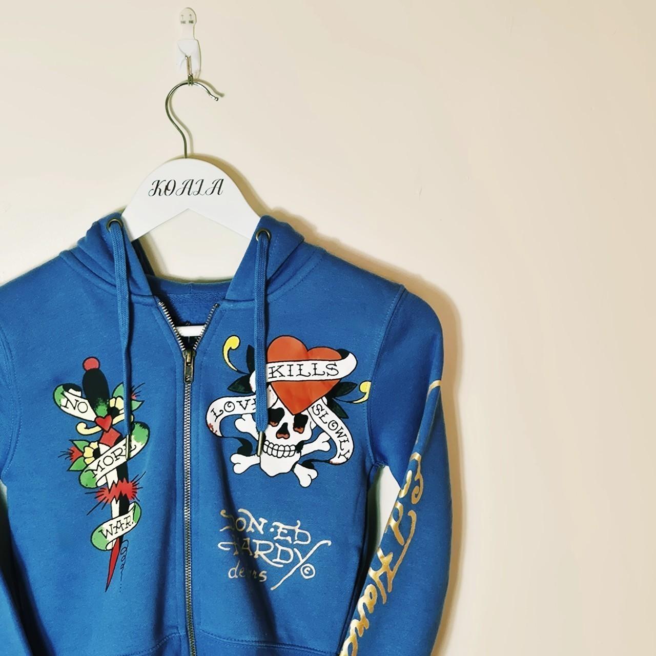 Vintage Brand New Womens Ladies Y2K Early 2000s Ed Hardy Hoodie