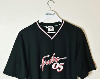 90s FUBU ゲームシャツ　アメフト　　Y2K レア　ヴィンテージ 90s【激レア 新品】FUBU/フブ・ゲームシャツ セットアップ L