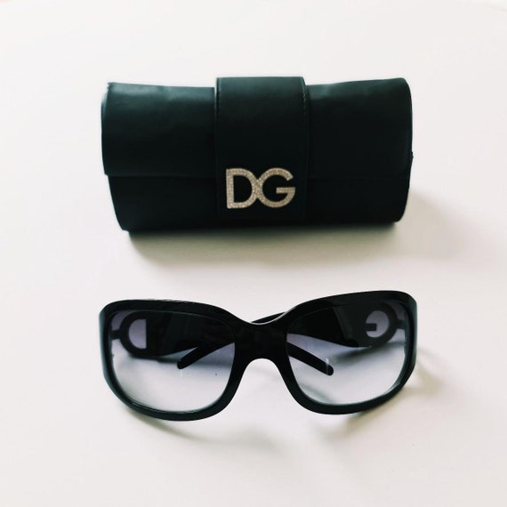 Vintage 2000s Y2K Genuine Unisex Black Tinted D&G… - image 7