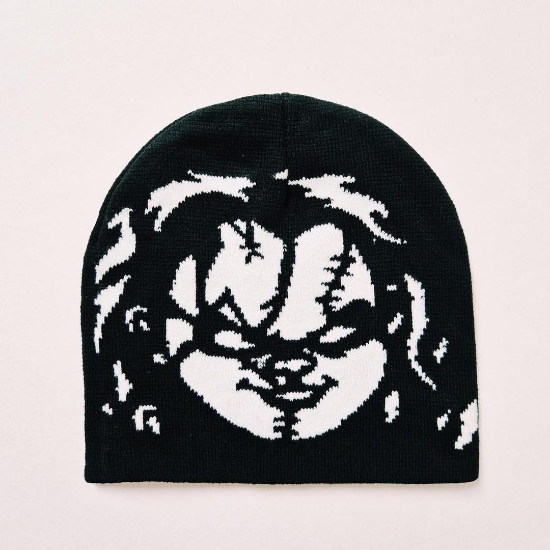Brand New Y2K Black Horror Chucky Graphic Beanie Hat / Hat