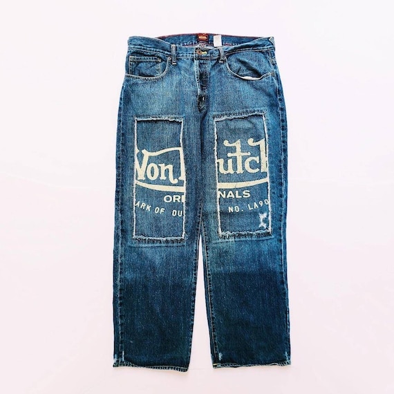 Vintage Y2K Blue Denim Von Dutch Jeans Deadstock … - image 4