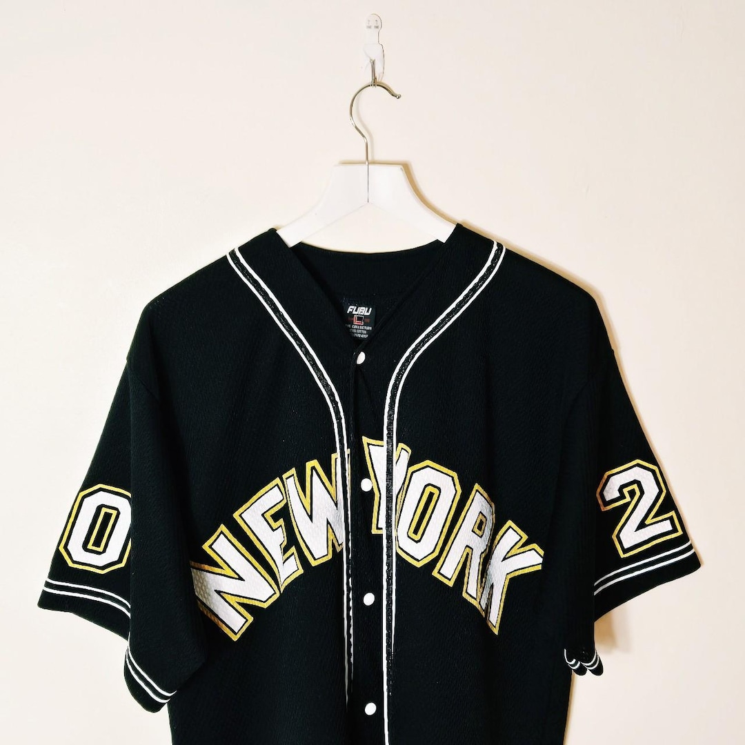 Vintage Y2K 90s 2000s Rare Black Fubu Jersey. Fubu New York City