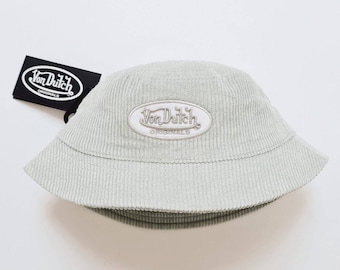 Rare Y2K Von Dutch Bucket Hat Vintage Y2K Deadstock Brand New Adults Unisex Beige Von  main image 4