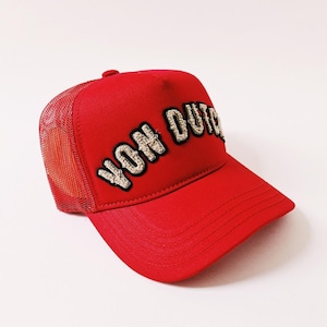 Vintage Red Spell Out Logo Von Dutch Cap / Von Dutch Cap / Von Dutch Trucker Cap. Deadstock New With Tags