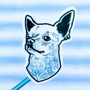 Tattooed Chihuahua Sticker