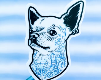 Tattooed Chihuahua Sticker