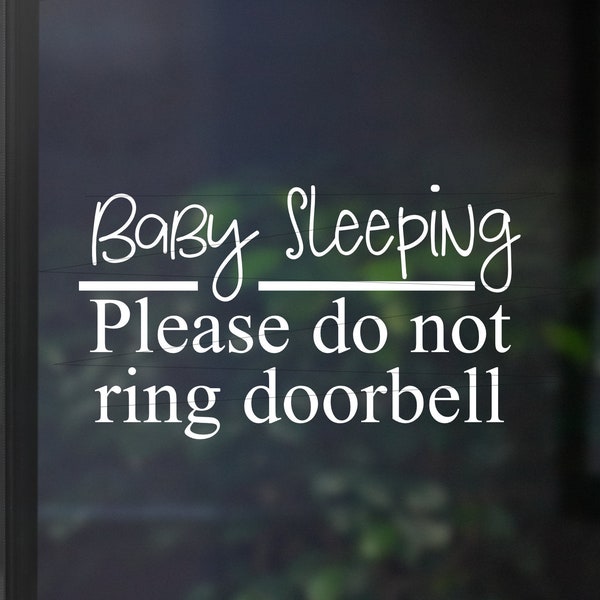 Do Not Ring Doorbell Etsy