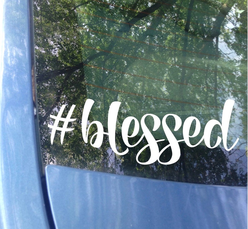 Blessed blessed Car Decal Window Decal Laptop Decal Etsy