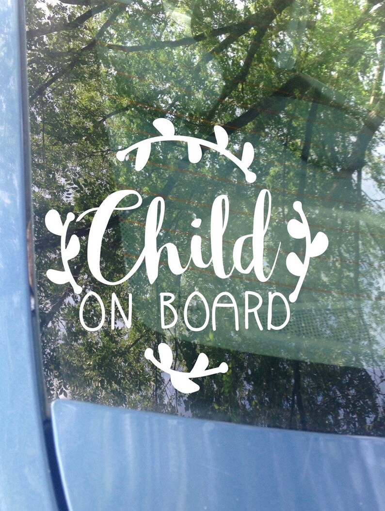 Kids on Board Car Decal Baby Car Decal Baby Shower Gift Etsy