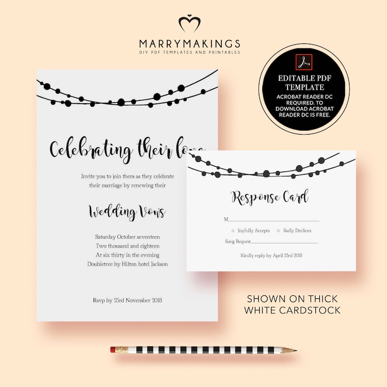 lights pdf,23 editable diy wedding invites diy wedding invite printable invites Invitations string invite template kraft invitation