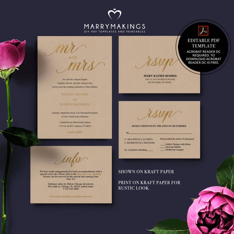 downloadable weddings invitation and rsvp card rsvp card 29 pocket invitations pocketfold invite gold gold invite wedding ceremony