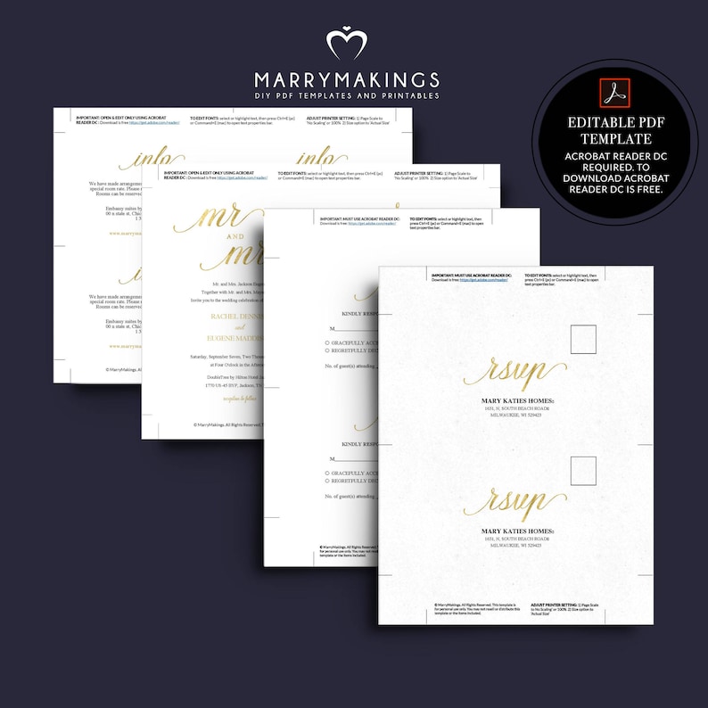 downloadable weddings invitation and rsvp card rsvp card 29 pocket invitations pocketfold invite gold gold invite wedding ceremony