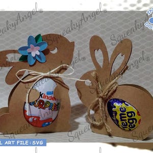 Porta huevos de conejito SVG / Porta huevos de Pascua / Porta huevos de conejo / Descarga instantánea / Archivo de corte SVG Archivo de Cricut de decoración de Pascua
