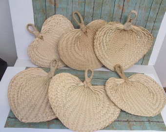 rattan hand fan