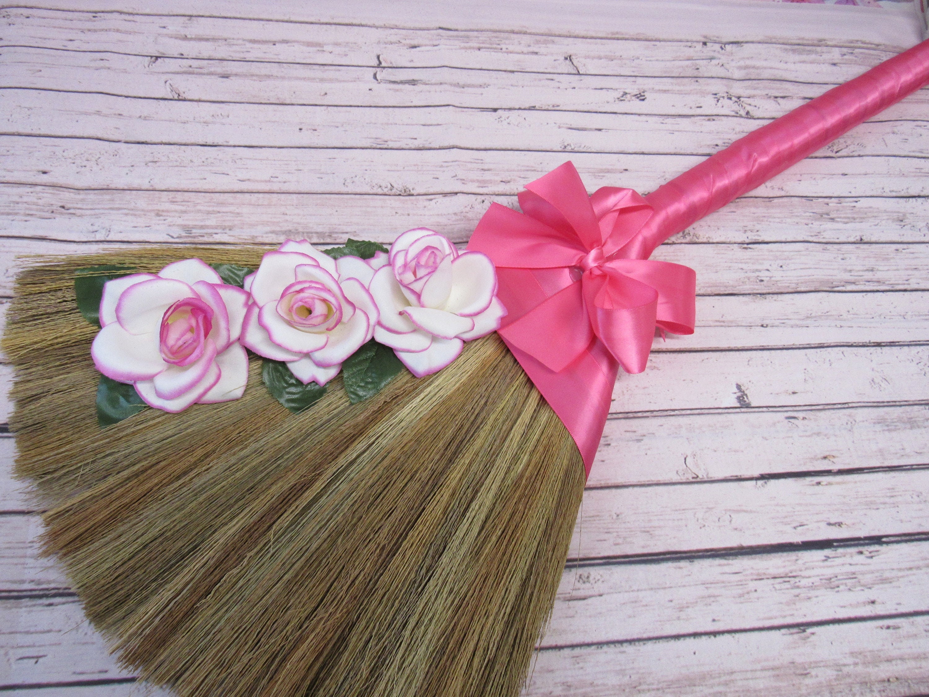 Decorated Wedding Jump Broom Jumping Broom Ceremony Pink Etsy