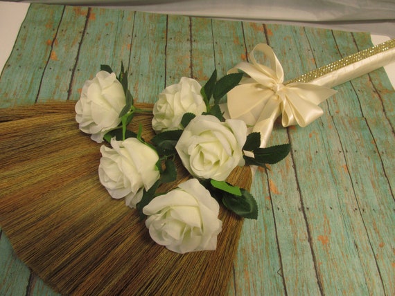 Decorated Wedding Jump Broom With Bling Bling For Jumping The Etsy