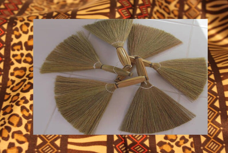 African Mini Brooms for Wedding Favors Set of 6 Broom Etsy
