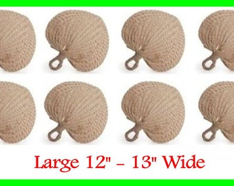 Large 12" Raffia Fans Great for Weddings, Outdoor Events, Parties - *** READ Ad for Dimensions and Details