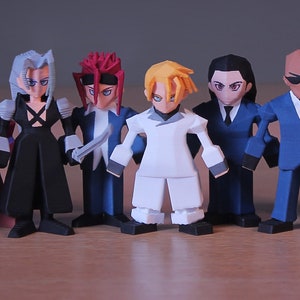 Final Fantasy 7 3D Printed Minis (Bad Guys)