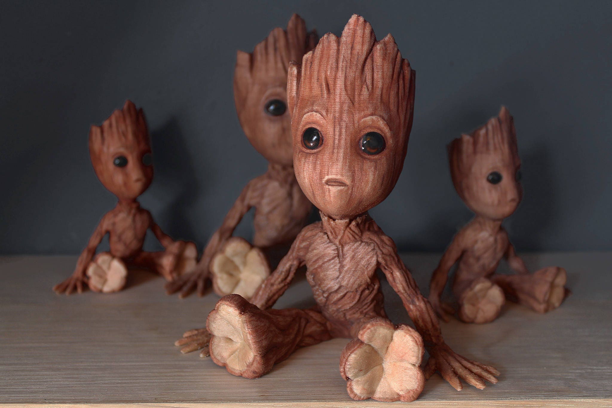 Baby Groot 3D Printed Figurine High Quality Printed In 20 Woodfill 