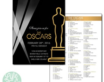 oscar invitation etsy