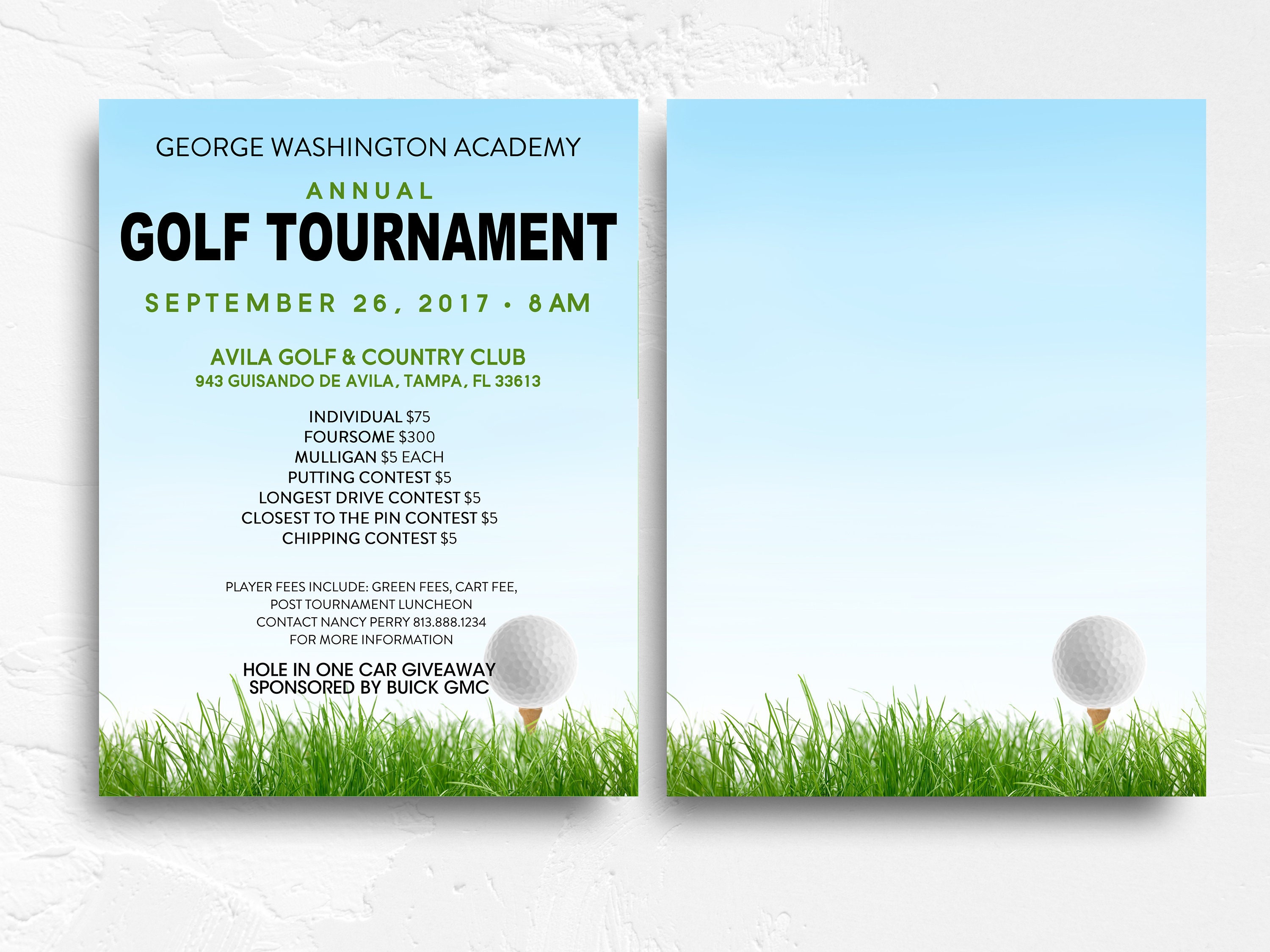 Golf Tournament Flyer Template School Golf Tournament Poster Golf