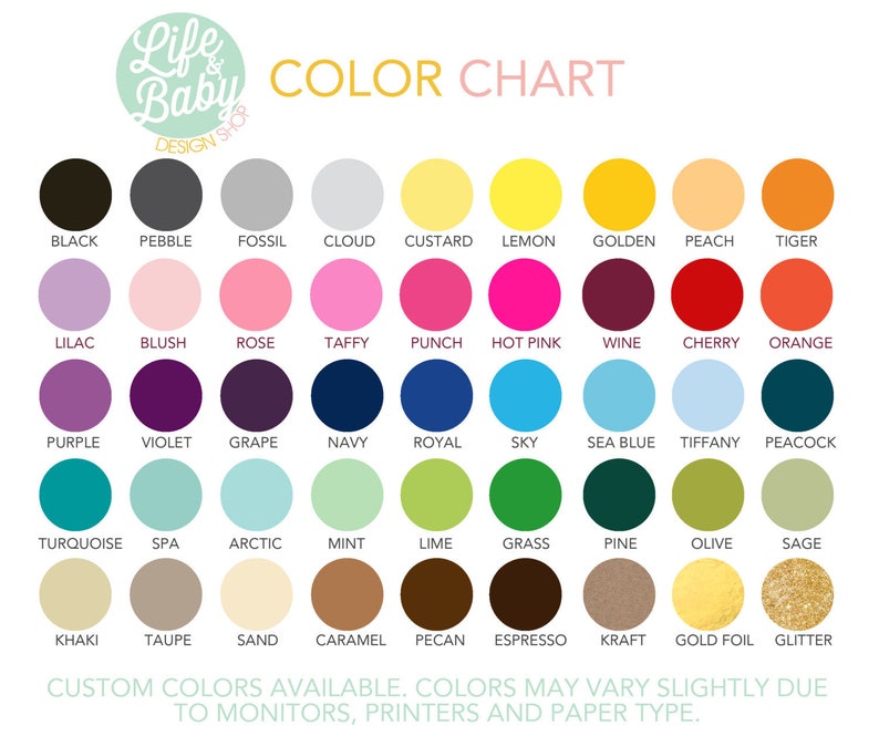25x30 Color Wheel Poster {PRINTABLE POSTER} - Etsy Canada