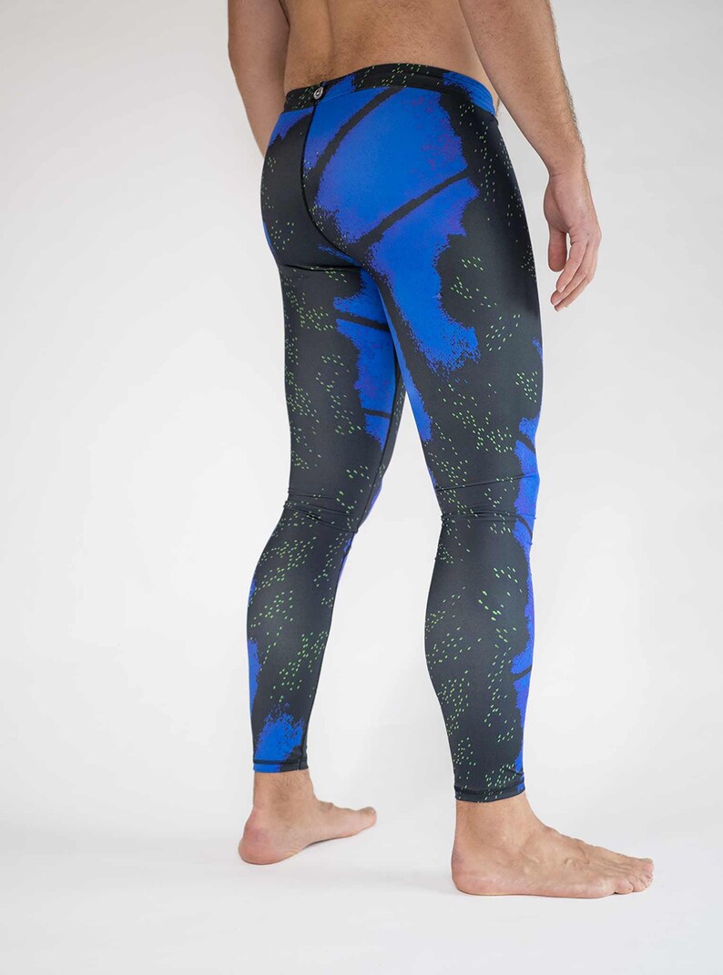 Men's Printed Sport Tights / Men's Colorful Leggings - Etsy