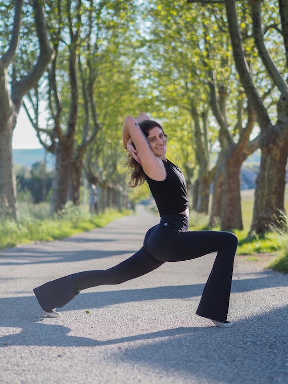 KONG pantalon yoga pour femme taille haute jambes longues leggings collants fitness 