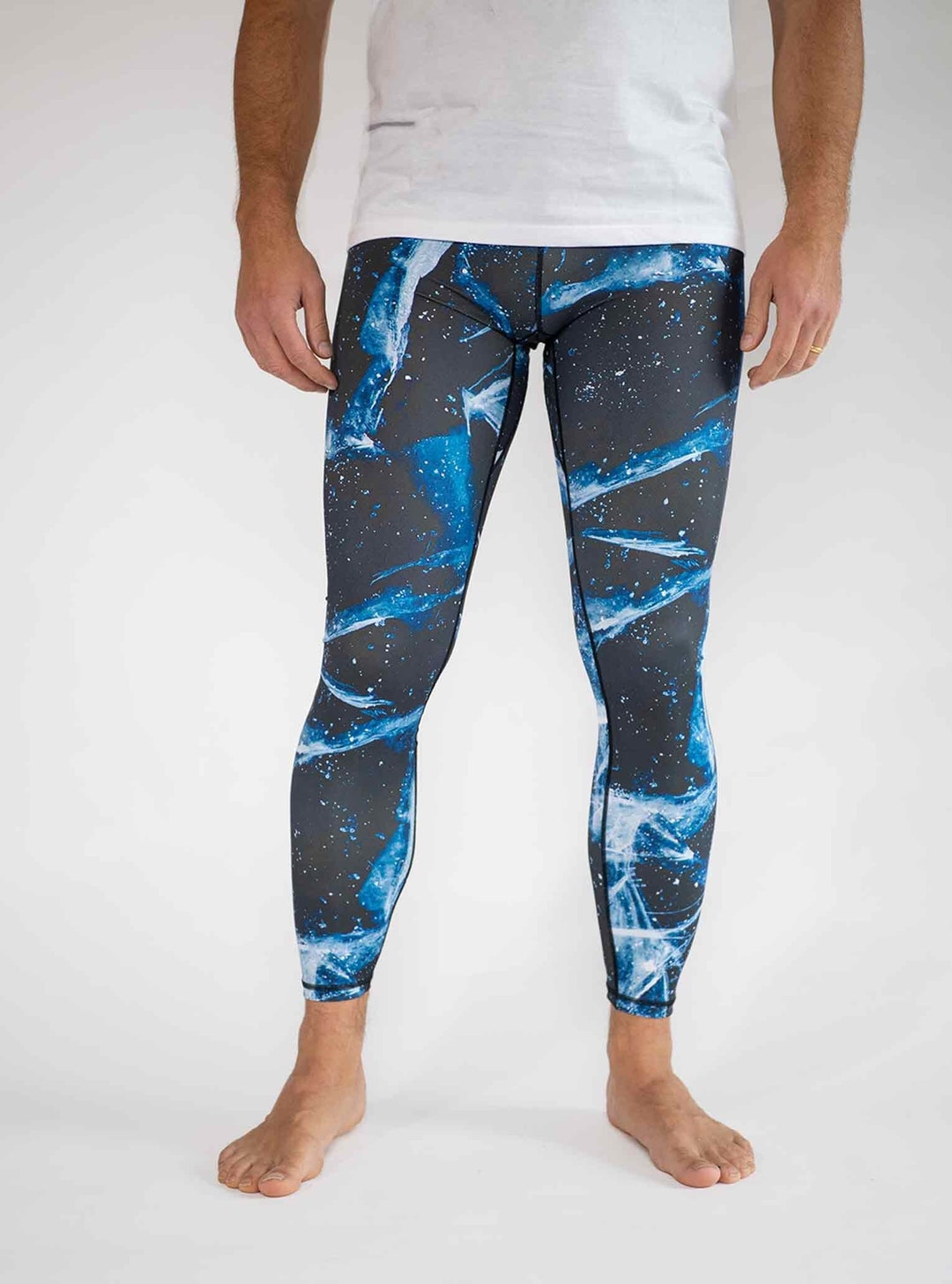 Men's Printed Sport Tights / Men's Colorful Leggings - Etsy