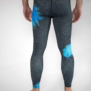 Men's Printed Sport Tights / Men's Colorful Leggings - Etsy