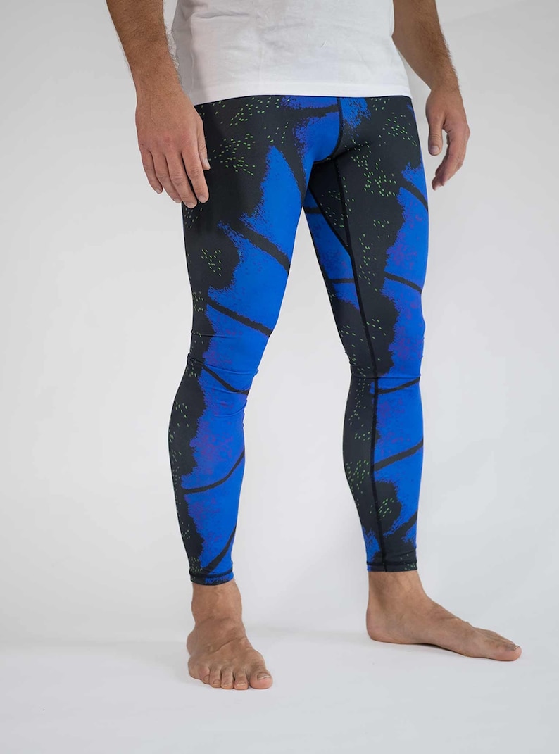 Men's Printed Sport Tights / Men's Colorful Leggings - Etsy