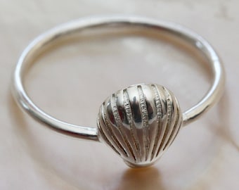 Muschelring, Muschelring, Muschelring, Muschelring, Muschelring, zierliche Ringe, Sterling Silber, MuschelRing