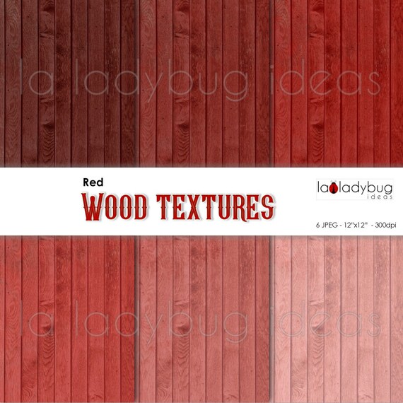 Rote Holz Textur Digitale Papier Wt005 Farbtone Von Rot Etsy