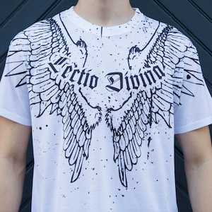 Psalm 91 Wings polyester T-shirt met ronde hals jongens