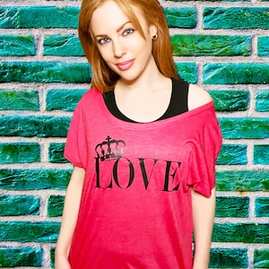 Ladies 'Kingdom Love' Fashion Dolman T-shirt