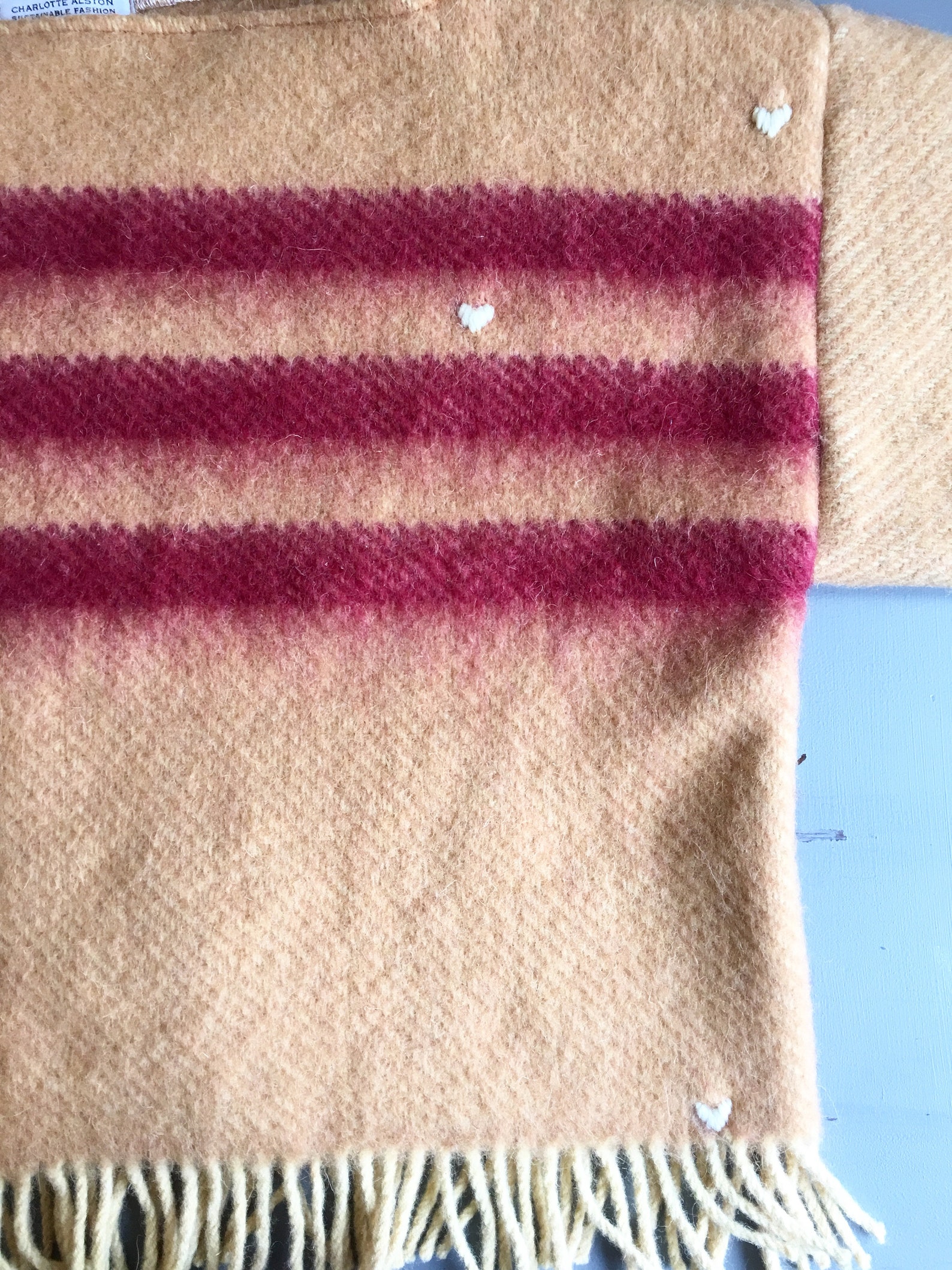 Debbie Jumper Zero Waste Upcycled Wool Sweater Hand - Etsy
