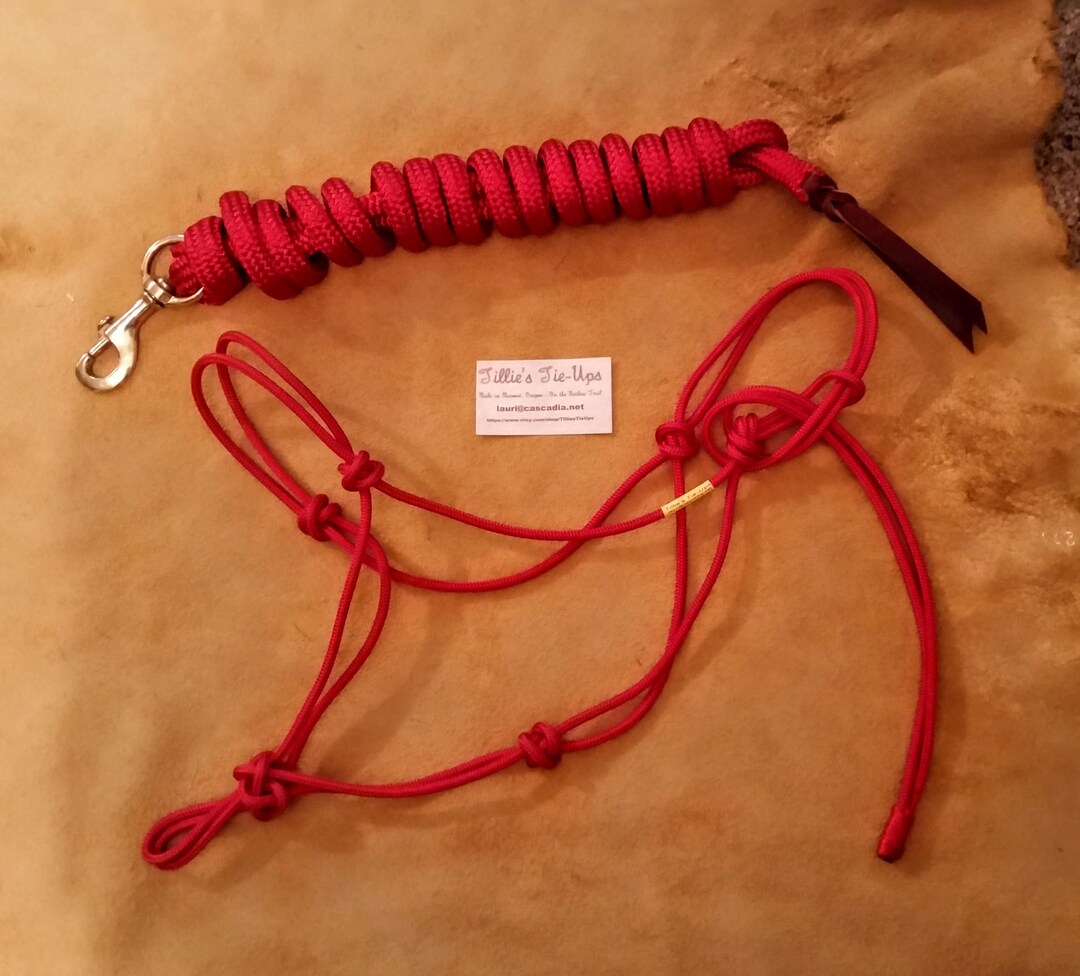 Lead Rope Keeper Rope Halter and Lead Rope Set - Etsy