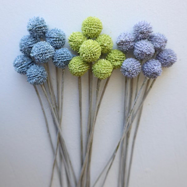 Faux Billy Buttons, Craspedia, Artificial Flower, Wedding Flowers, Gift, Home Decor, Wedding Centerpiece