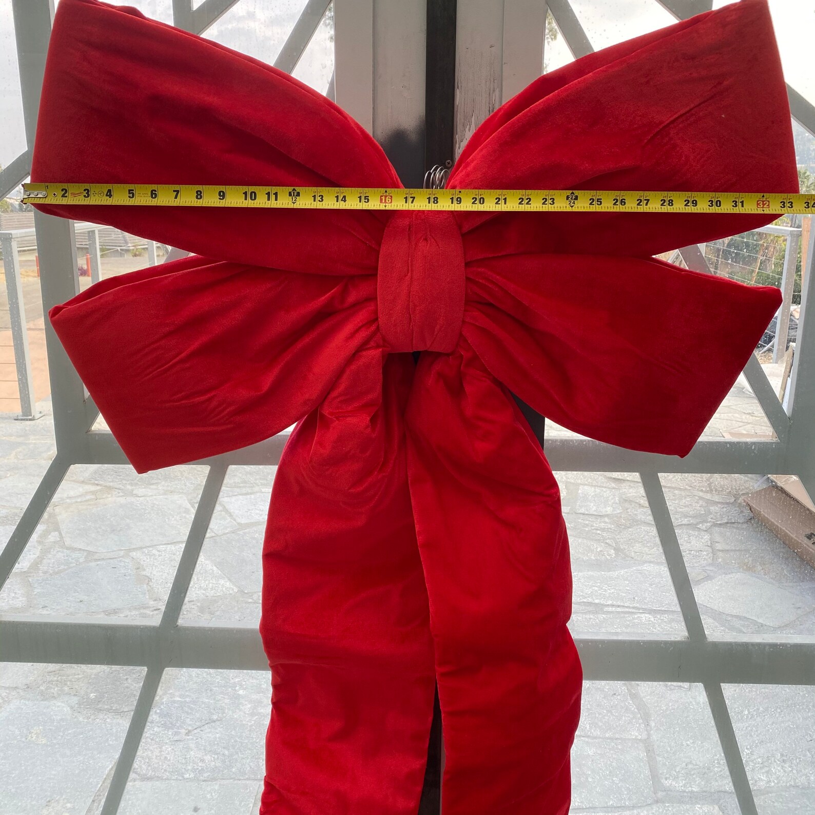 Giant Red Velvet Bow for Car Big Bow Car Bow Red Bow Etsy