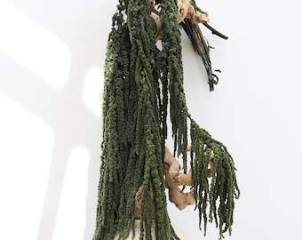 Amaranthus Hanging Preserved, Amaranthus, Hanging Amaranthus, Hanging Flowers, Wedding Decor, Home Decor, Artwork, Moss Wall, Gift