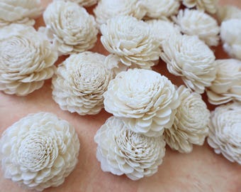 w.o.d.　F.L.O.W.E.R.S. Sola Wood Flower on Wire Stem: Bridal Bouquet Supplies (6cm