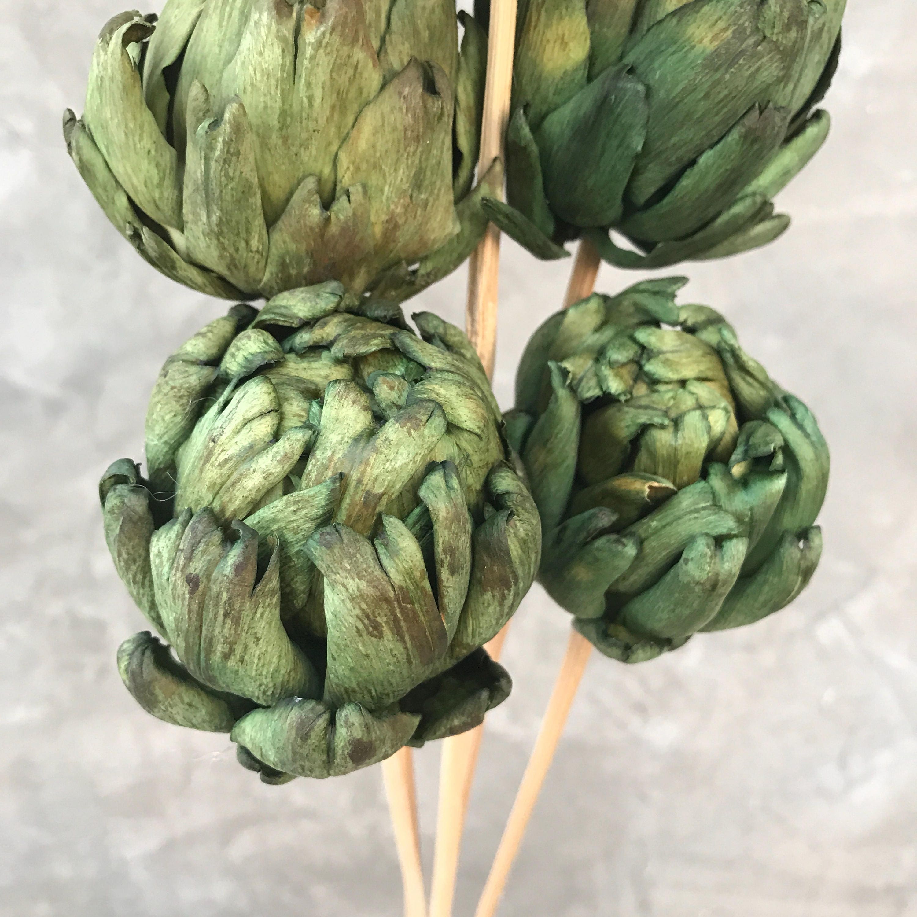 Dried Artichoke stems Dried Flowers Wedding flowers Home Etsy