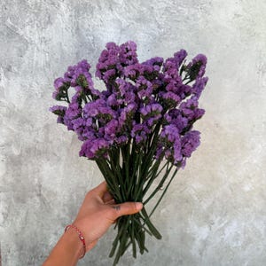 Dried Statice Flower Bush, Dried Statice Flowers, Wedding Flowers, Gift, Wedding Bouquet, Bridal Bouquet, Home Decor