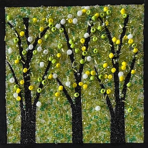 Four Season Bead Mosaic Art Kit + Video Tutorial, beginner friendly