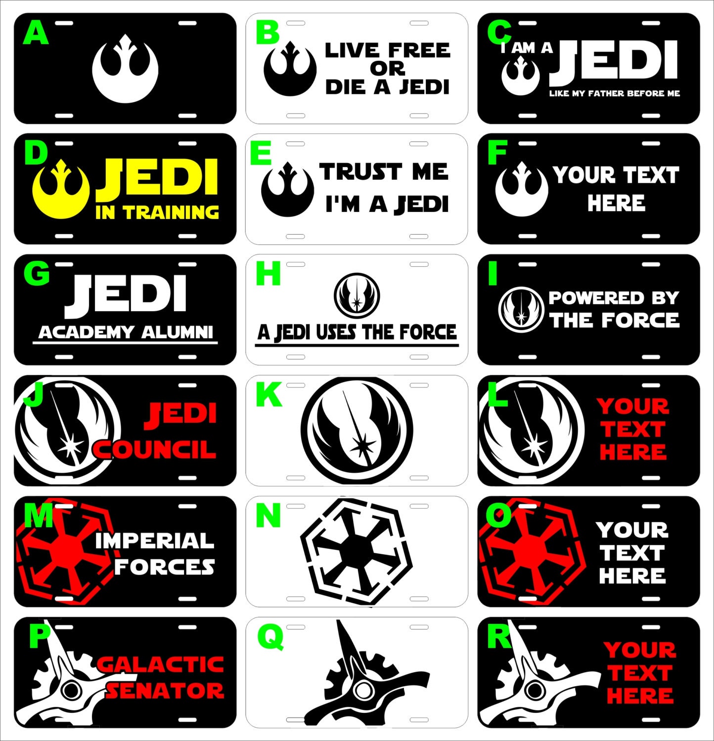 boba fett license plate frame