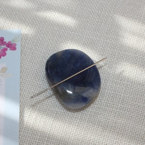 Natural Stone Needle Minder | Needle Keeper | Magnetic Brooch Pin | Needle Nanny | Pattern Holder |
